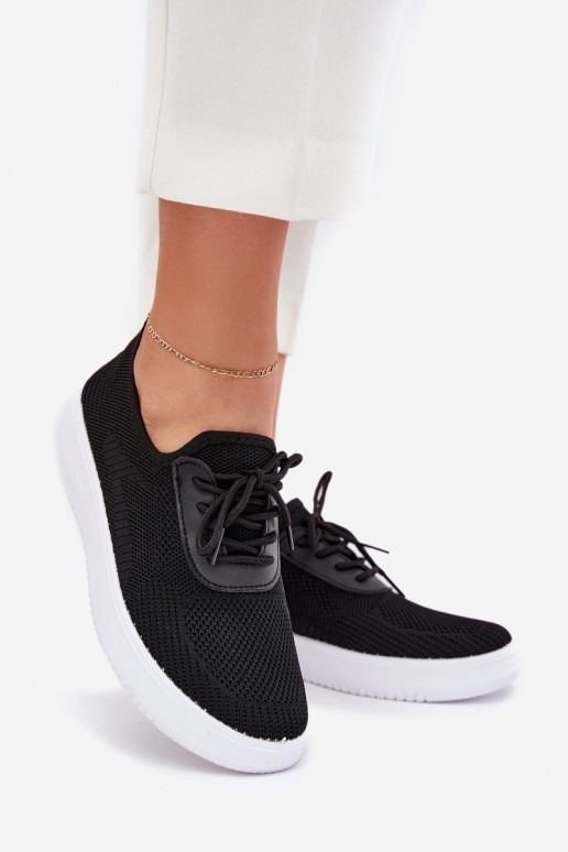 materiál Trvalý model tenisky s platformou Dámske čierna Kalyra