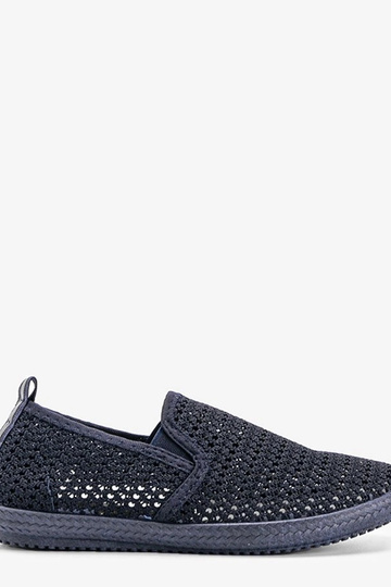 Tmavomodré čipkované...