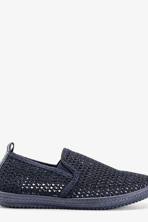 Tmavomodré čipkované topánky, „Mallory"