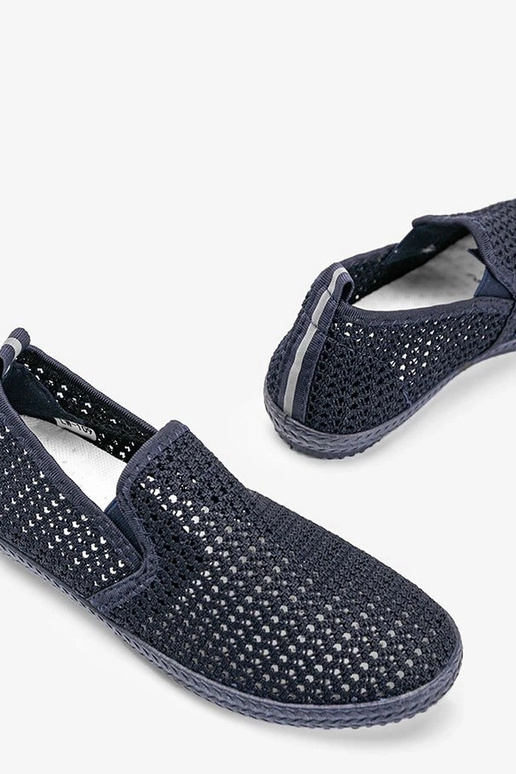 Tmavomodré čipkované topánky, „Mallory"