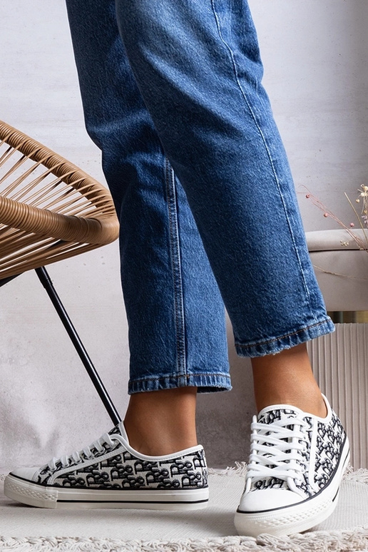 Čierno-biele dámske topánky, „Rimmie"