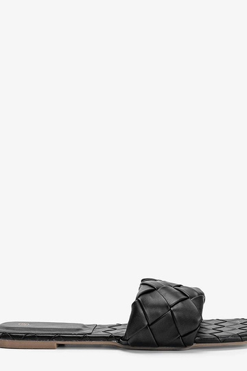 Čierne pletené sandále,... 2