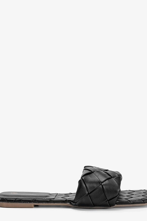 Čierne pletené sandále, „Chimmie" Čierne pletené sandále, „Chimmie"