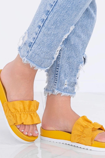 Horčicové sandále s...