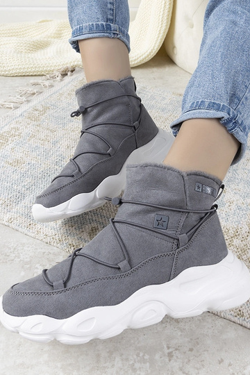 Sivé štýlové dámske zimné...