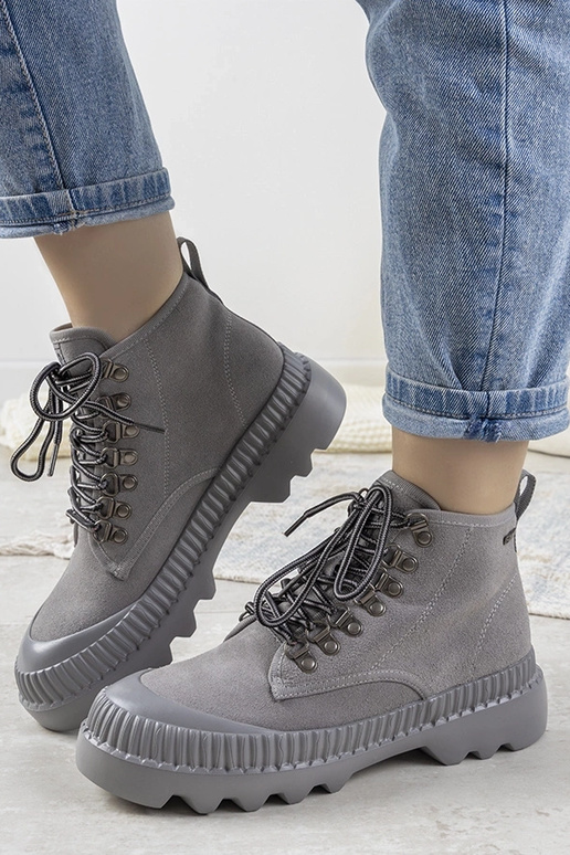 Sivé dámske športové členkové...