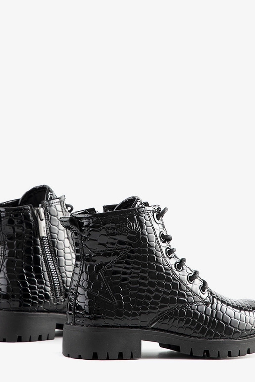 BIG STAR Čierne detské členkové čižmy