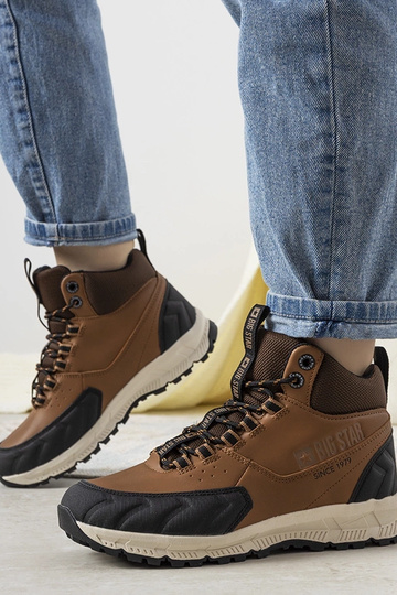 Hnedé turistické topánky...