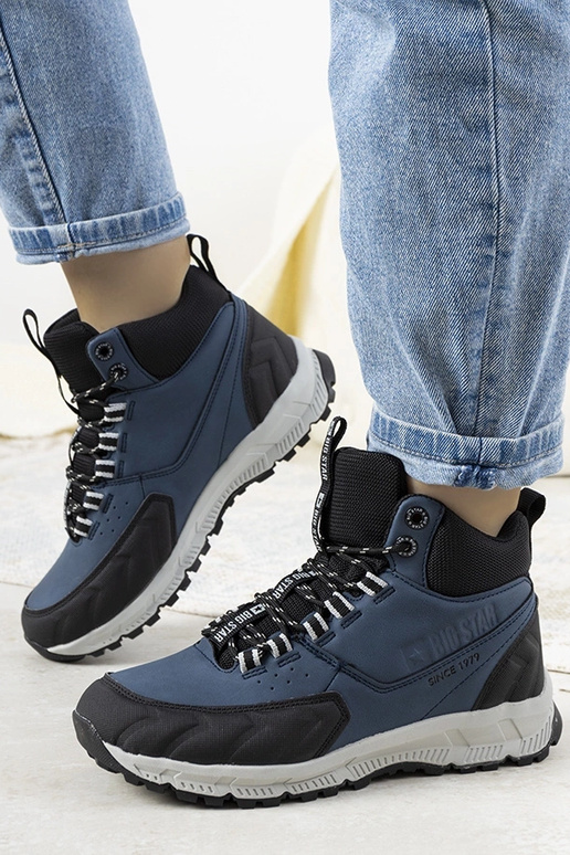 Tmavomodré turistické topánky, „Big...