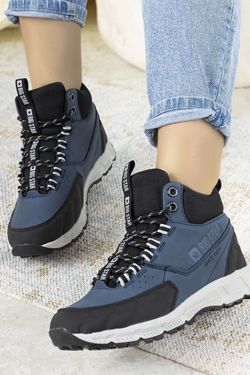 Tmavomodré turistické topánky, „Big...