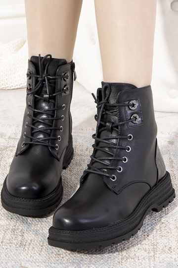 Čierne zimné členkové...