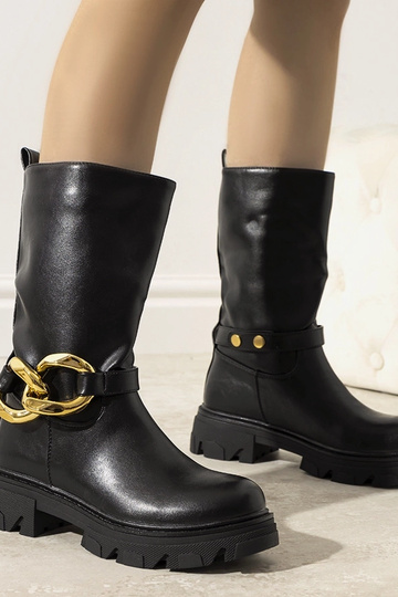 Čierne zateplené členkové...