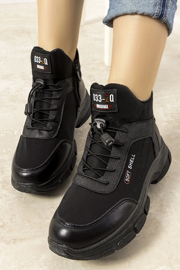 Čierne dámske trapperové... 2