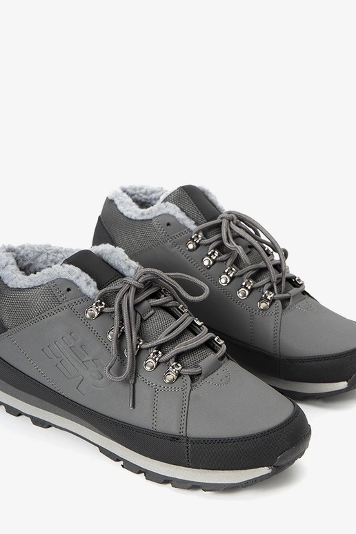 Šedá zateplená športová obuv pre...
