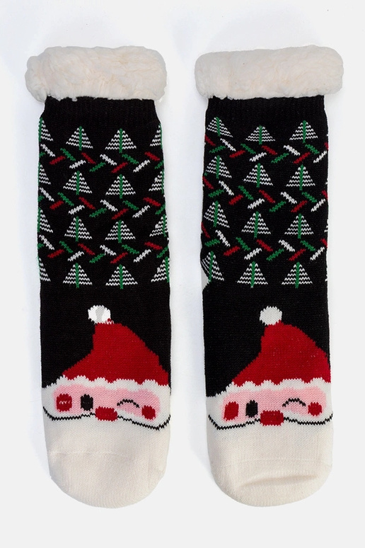 Čierne zateplené ponožky s Santa... Čierne zateplené ponožky s Santa...