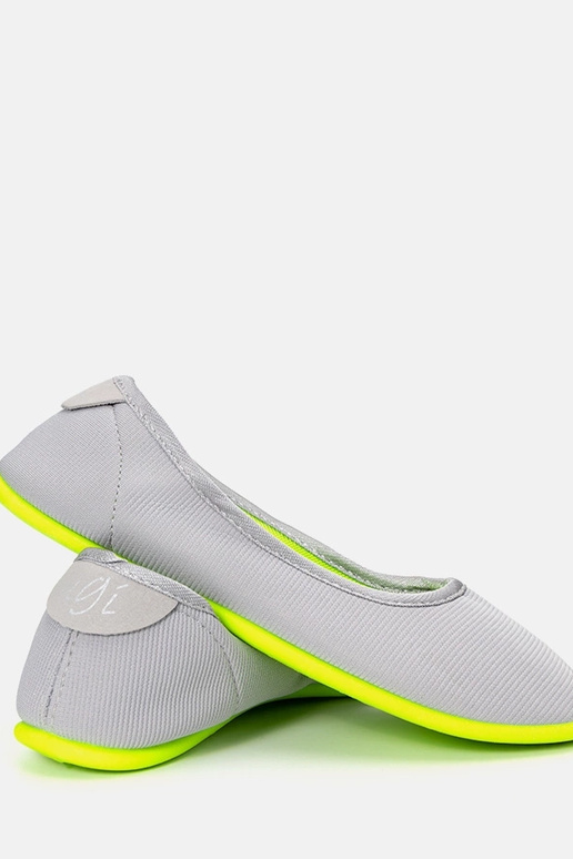 Detské balerínky Geneseo šedo-zelené