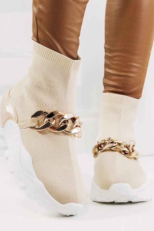 Pieskový odtieň vysoké športové...