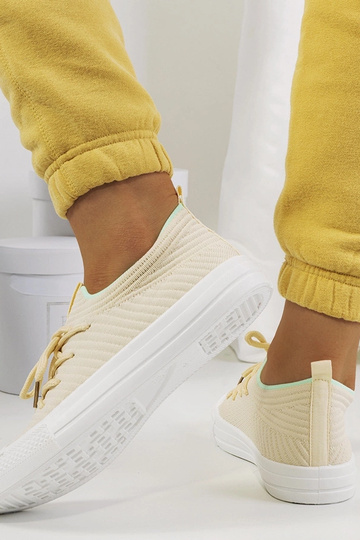 Dámske béžové tenisky na... 2