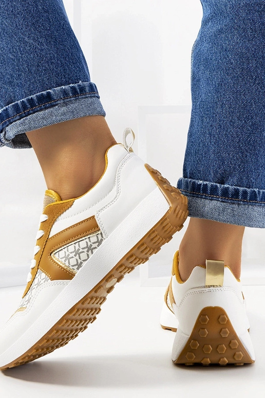 Biele dámske športové topánky, „Isham"