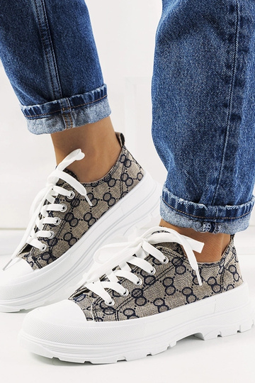 Modro-pieskovné topánky,...