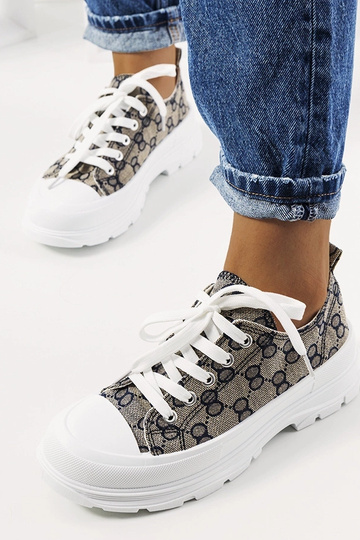 Modro-pieskovné topánky,... 2