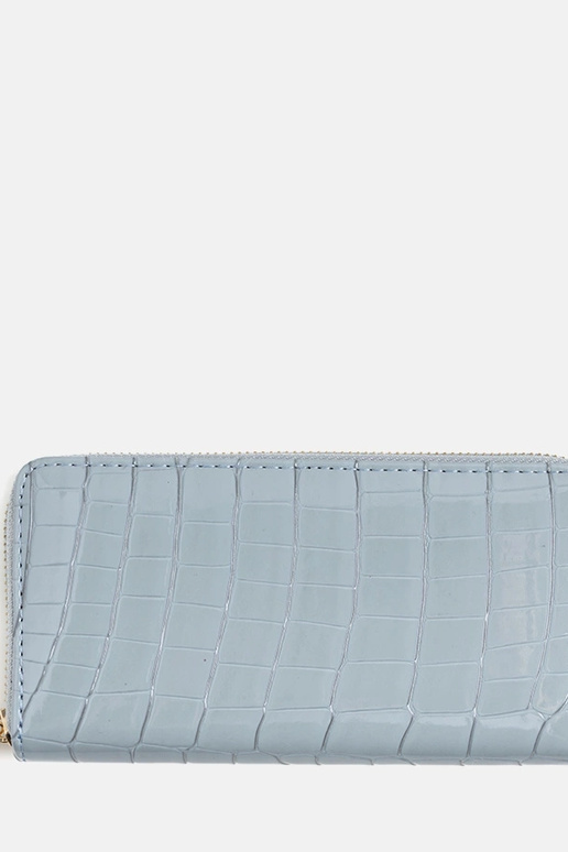 Lakovaná kožená peňaženka Spangler Blue