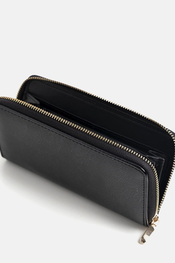 Čierna kovová peňaženka Starks 2