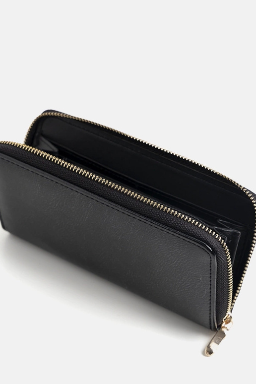 Čierna kovová peňaženka Starks