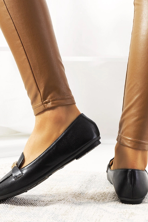 Čierne miernejšie mokasíny so...