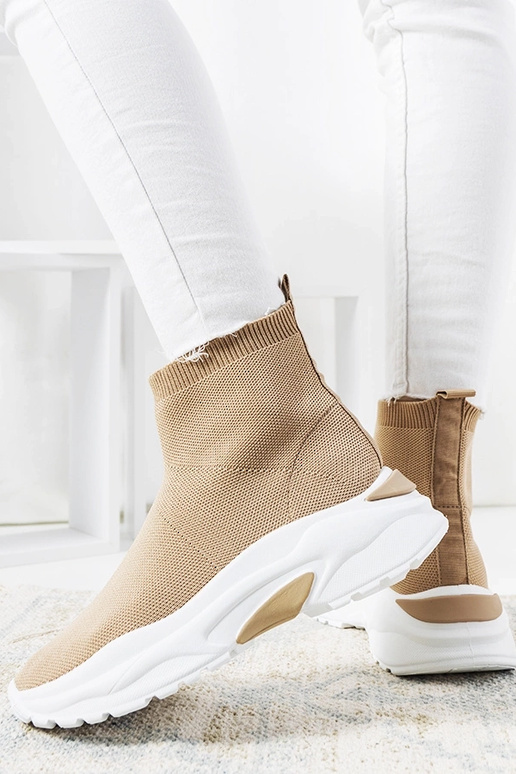 Hnedé vysoké športové topánky, „Melissa"