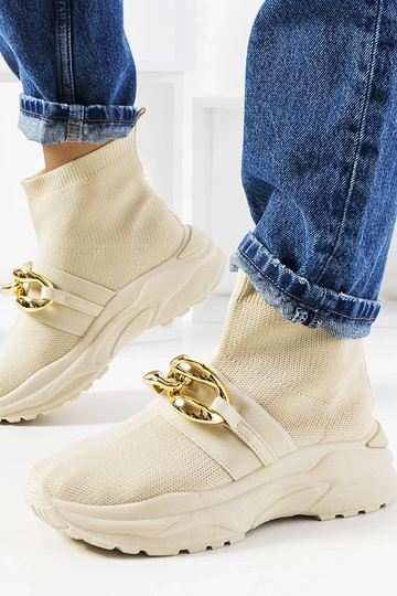 Martina béžové vysoké tenisky