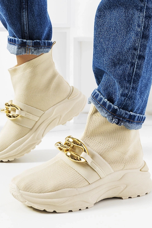 Martina béžové vysoké tenisky