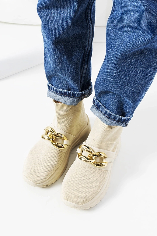 Martina béžové vysoké tenisky