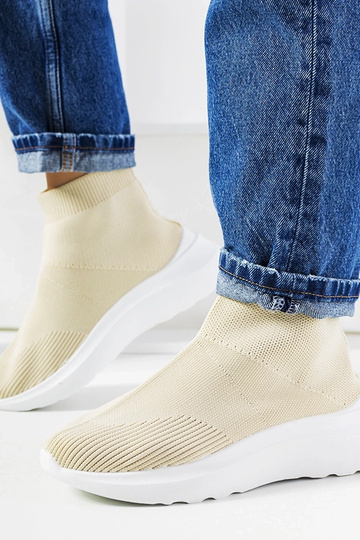 Béžové vysoké tenisky Jennifer 2