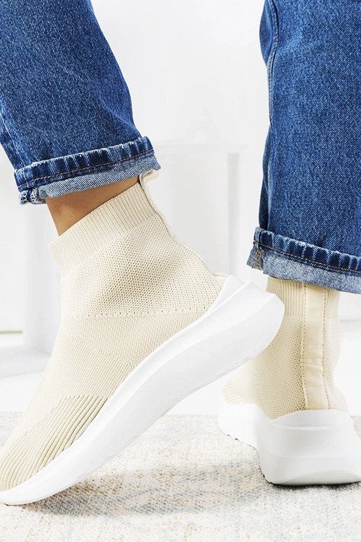 Béžové vysoké tenisky Jennifer