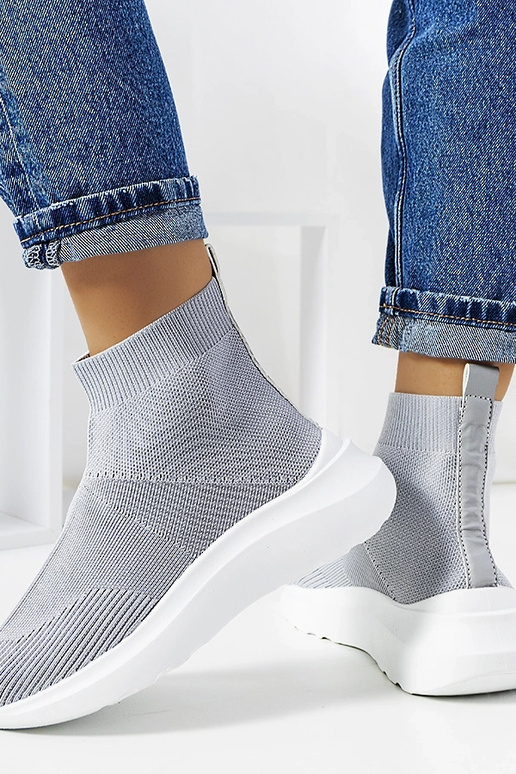 Sivé vysoké tenisky Jennifer