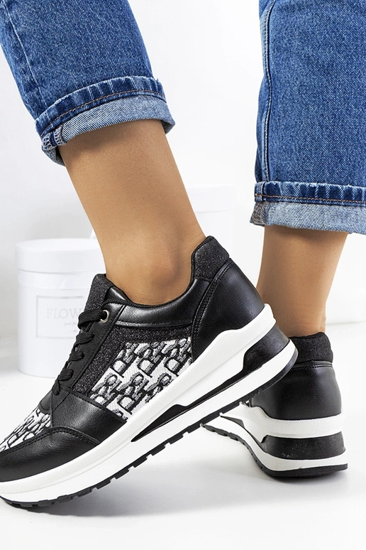 Čierne športové topánky tenisky s...