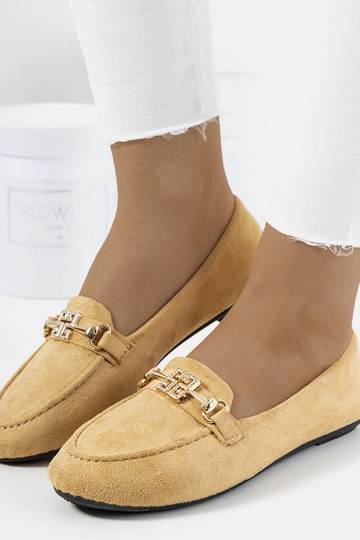 Béžové mokasíny Cardoso s...