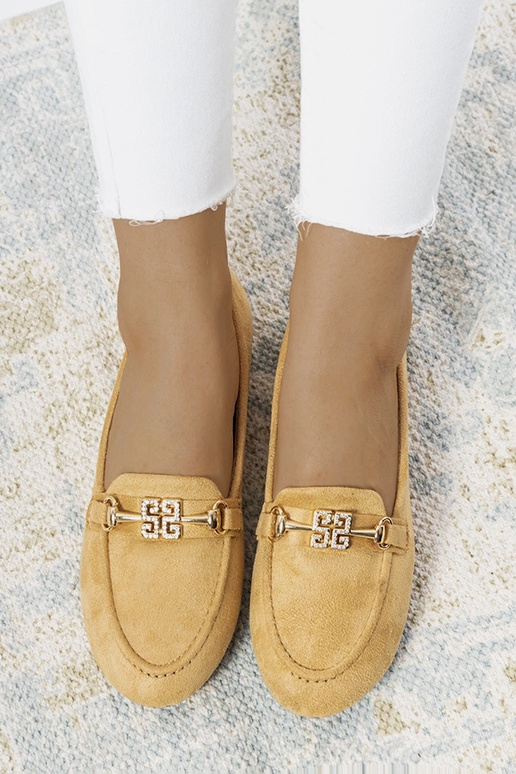 Béžové mokasíny Cardoso s prackou