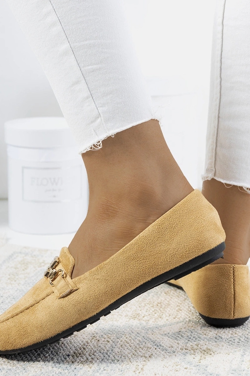 Béžové mokasíny Cardoso s prackou