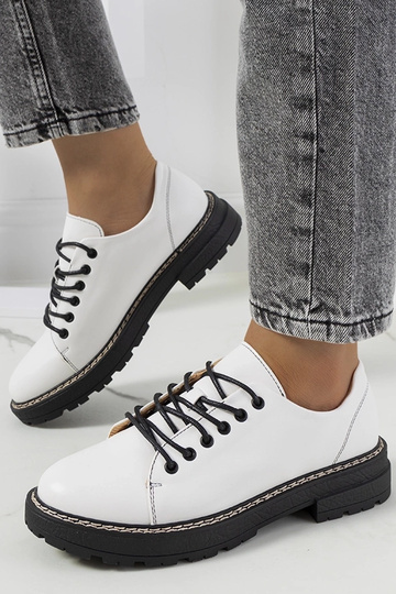 Dámske biele poltopánky Jewell