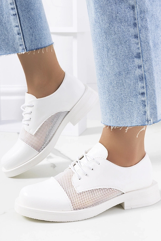 Biele dámske poltopánky, „Huard"