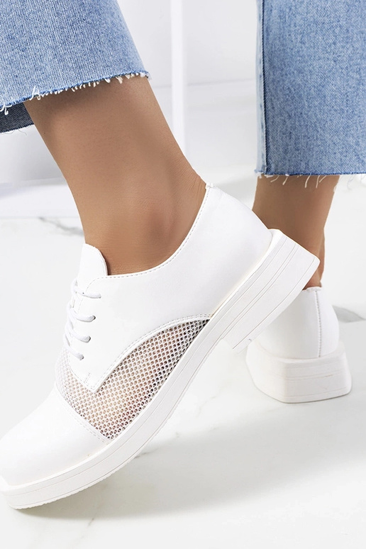 Biele dámske poltopánky, „Huard"