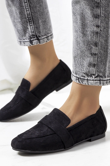 Čierne dámske topánky Hanna