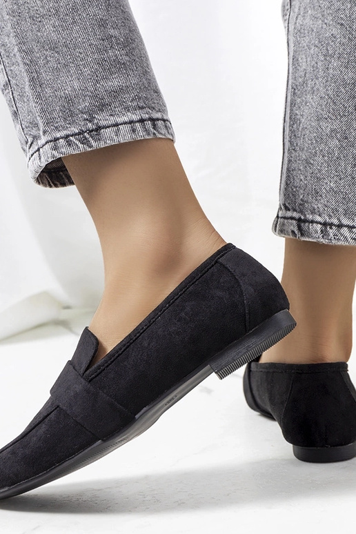 Čierne dámske topánky Hanna