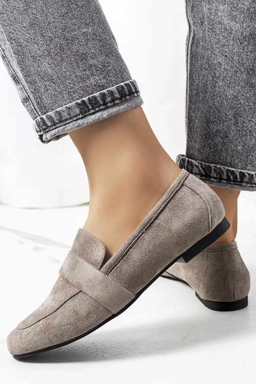 Hannine šedé dámske poltopánky