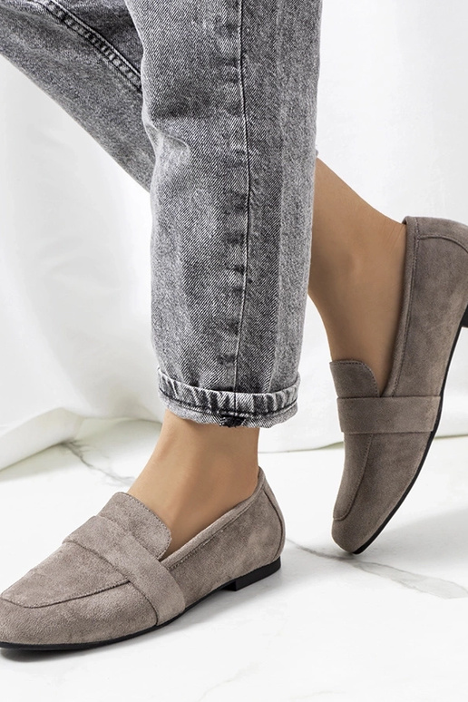 Hannine šedé dámske poltopánky