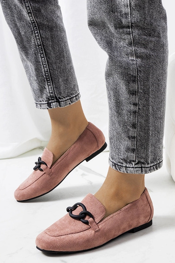 Ružové kožené poltopánky Dante 2