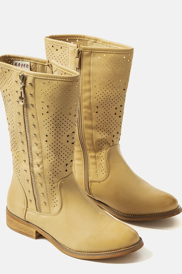 Detské čižmy Zaina Béžové 2