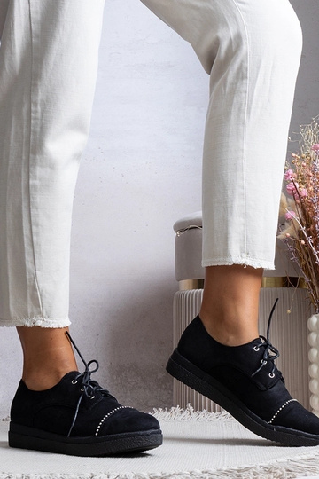 Čierne dámske poltopánky Vista